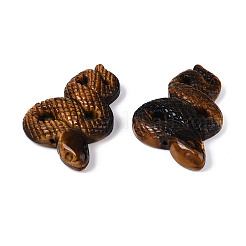 Natural Tiger Eye Cobra Display Decoration&nbsp;G-N348-05F