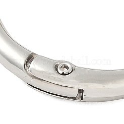 合金プッシュ式リングカン  プラチナ  33x4.5mm&nbsp;FIND-H049-04A-P