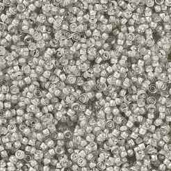 MIYUKIラウンドロカイユビーズ  日本製シードビーズ  （rr2268)ファンシーライニングムーンストーン  15/0  1.5mm  穴：0.7mm  約5555PCS /ボトル  10 G /ボトル&nbsp;SEED-JP0010-RR2268