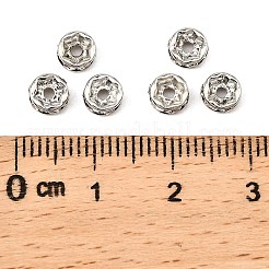 Brass Rhinestone Spacer Beads&nbsp;RB-A014-Z5mm-01P