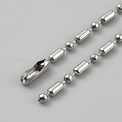 Stainless Steel Ball Chain Necklaces for Men Women&nbsp;NJEW-WH0002-159