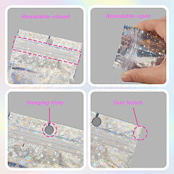 100個のoppセロハンバッグ  長方形  スター  12x7.5x0.15cm&nbsp;OPP-WH20001-05A-01