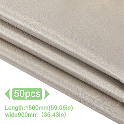 Emf保護ファブリック  ファラデー生地  EMI  rf＆rfidシールドニッケル銅生地  淡い茶色  150x90x0.08cm&nbsp;FIND-WH0139-245