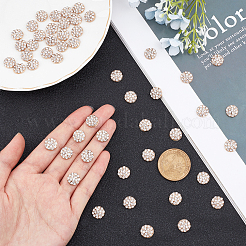 50Pcs Alloy Glass Crystal Rhinestone Cabochons&nbsp;PALLOY-AR0001-14G