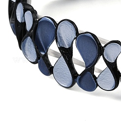 Coloful Alloy Enamel Links Stretch Bangles&nbsp;BJEW-B100-10