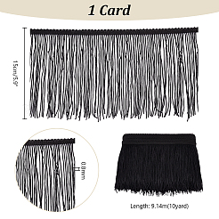 10 Yards Polyester Tassel Ribbon&nbsp;OCOR-WH0078-133