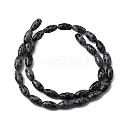 天然＆合成混合宝石ビーズ連売り  オーバル  染めと未染色の混合  12~12.5x6mm  穴：0.6mm  約33~34個/連  15.55''~15.94''（39.5~40.5センチメートル）&nbsp;G-K362-I-06