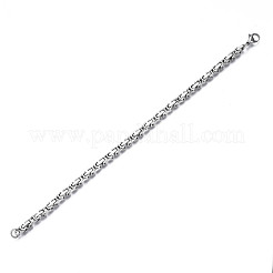 Non-Tarnish 201 Stainless Steel Byzantine Chain Bracelets&nbsp;BJEW-S057-85