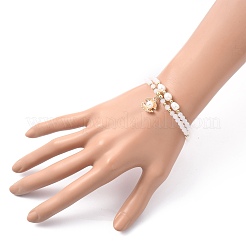 Faceted Glass Bead Stretch Bracelets&nbsp;BJEW-JB05488