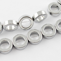 Electroplated Non-magnetic Synthetic Hematite Beads Strands&nbsp;G-Q880-12mm-3