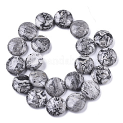 Natural Map Stone/Picasso Stone/Picasso Jasper Beads Strands&nbsp;G-N326-27