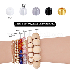 4000Pcs 5 Styles Glass Seed Beads&nbsp;SEED-PH0002-57