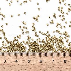 トーホー 15/0ラウンドビーズ  日本製シードビーズ  （557)ゴールドメタリック  1.5mm  穴：0.7mm  約3000PCS /ボトル  10 G /ボトル&nbsp;SEED-JPTR15-0557