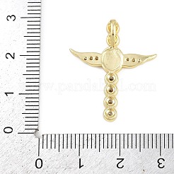 Easter Theme Brass Micro Pave Cubic Zirconia Pendants&nbsp;LS-KK-Z123-04G