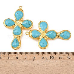 Dyed Synthetic Turquoise Big Pendants&nbsp;KK-H516-20G