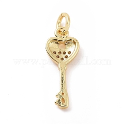 Brass Micro Pave Cubic Zirconia Pendants&nbsp;KK-C012-11G