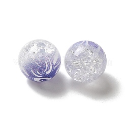 Duotone Spray Painted Crackle Acrylic Beads&nbsp;OACR-G029-02F