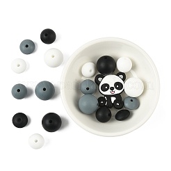 40Pcs 10 Styles Silicone Beads&nbsp;SIL-FS0001-27B