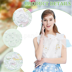 2Pcs 2 Colors Computerized Embroidery Polyester Ornament Accessories&nbsp;PATC-BC0001-09B