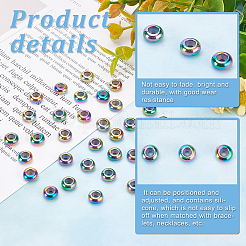 60Pcs Ion Plating(IP) 201 Stainless Steel Beads&nbsp;STAS-PH0004-42