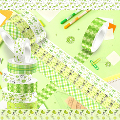 12 Rolls 12 Styles Cocktail Drink Theme DIY Scrapbook Decorative Paper Tapes&nbsp;DIY-CP0013-35