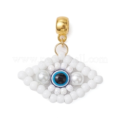 Handmade Glass Seeds European Dangle Charms&nbsp;PALLOY-MZ00349
