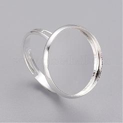 Adjustable Brass Pad Ring Bases&nbsp;X-KK-B021-S
