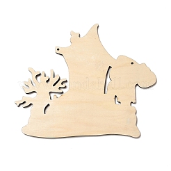 Single Face Printed Wood Big Pendants&nbsp;WOOD-I010-04D