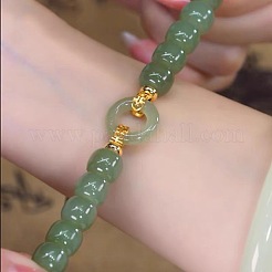 Glass Round Beaded Stretch Bracelets for Women&nbsp;FS-WG65AAE-01