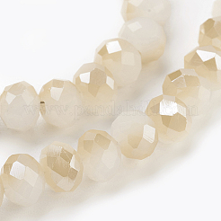 Electroplate Glass Beads Strands&nbsp;X-GLAA-K027-HR-C06