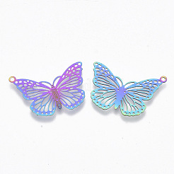 Ion Plating(IP) 304 Stainless Steel Filigree Pendants&nbsp;STAS-R102-06