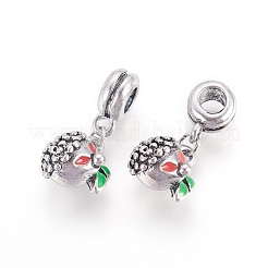 Alloy Enamel European Dangle Charms&nbsp;ENAM-F098-01AS