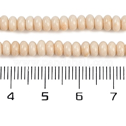 天然石フォッシルビーズ連売り  ロンデル  4~4.5x2~2.5mm  穴：1.2mm  約155~163個/連  15.24''~15.31''（38.7~38.9センチメートル）&nbsp;G-K343-C24-01
