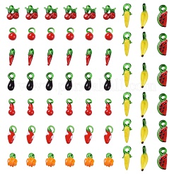 60Pcs 10 Style Handmade Lampwork Pendants&nbsp;LAMP-LS0001-01