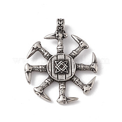 304 Stainless Steel Runa Eslavo Kolovrat Symbol Pendants&nbsp;STAS-G267-02AS