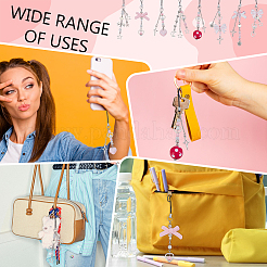 8Pcs Alloy & Acrylic Mobile Straps&nbsp;HJEW-GA00046