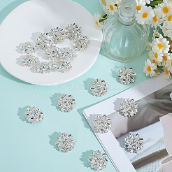 20Pcs Alloy Rhinestone Shank Buttons&nbsp;BUTT-ME0001-27