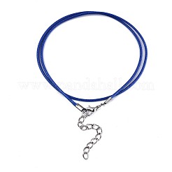 Waxed Cotton Cord Necklace Making&nbsp;MAK-S034-011