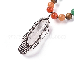 Yoga Chakra Jewelry&nbsp;NJEW-L163-B01