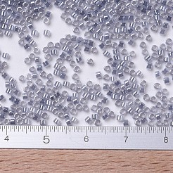 MIYUKIデリカビーズ  シリンダー  日本製シードビーズ  11/0  （db0242)シルバーグレーセイロン  1.3x1.6mm  穴：0.8mm  約2000PCS /ボトル  10 G /ボトル&nbsp;SEED-JP0008-DB0242