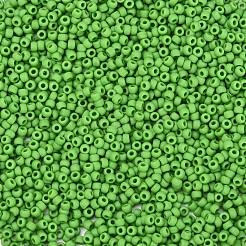 トーホー 11/0ラウンドビーズ  日本製シードビーズ  （47f）不透明なフロストミントグリーン  2x1.5mm  穴：0.5mm  約42000個/ポンド&nbsp;SEED-F002-2mm-47F