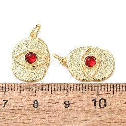 質感のある真鍮と樹脂のペンダント  ナザールボンジュウのチャーム  ラックめっき  長持ちメッキ  カドミウムフリー＆鉛フリー  18KGP本金メッキ  18x13x3.5mm  穴：3mm&nbsp;KK-A304-19G