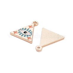 Rack Plating Alloy Enamel Pendants&nbsp;PALLOY-S190-02KCG