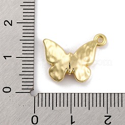 合金エナメルチャーム  バタフライチャーム  ゴールドカラー  14x18x4mm  穴：1.4mm&nbsp;FIND-U007-08G