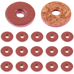 100Pcs Imitation Leather Washers&nbsp;FIND-CL0001-11B-02