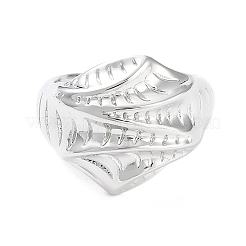 Brass Open Cuff Rings for Women&nbsp;RJEW-D016-05P