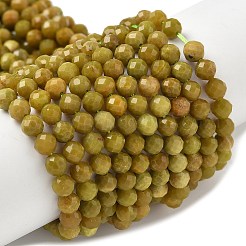 Natural Yellow Green Opal Beads Strands&nbsp;G-D306-A06-4mm