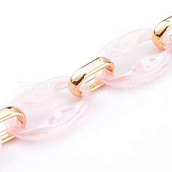 Transparent Acrylic & CCB Plastic Linking Cable Chains&nbsp;AJEW-JB00911-05
