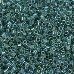 MIYUKIデリカビーズ  シリンダー  日本製シードビーズ  11/0  （db1768)フォレストグリーンライニングオパールab  1.3x1.6mm  穴：0.8mm  約20000個/袋  100 G /袋&nbsp;SEED-J020-DB1768