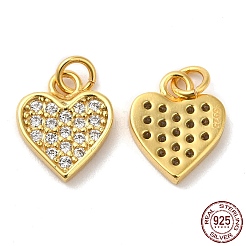 925 Sterling Silver Micro Pave Cubic Zirconia Charms&nbsp;STER-I010-41G